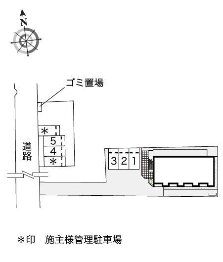 マ メゾン 豆田(53568)の駐車配置図