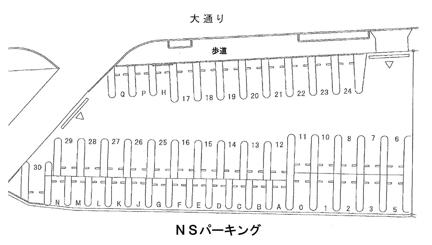 NSパーキングの駐車配置図