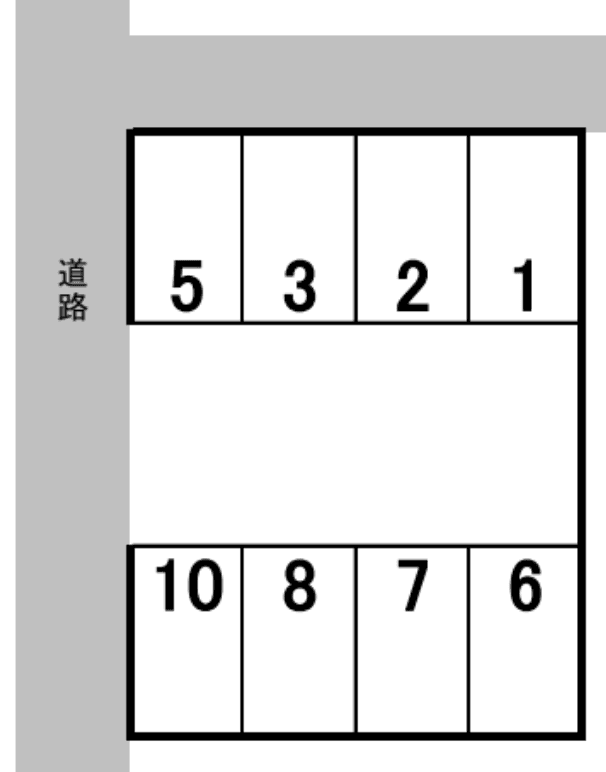 平池第2駐車場の駐車配置図