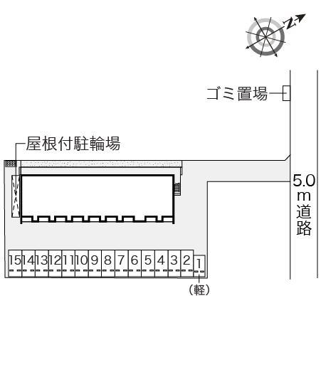 クレイノHAYASHI Ⅲ(56064)の駐車配置図