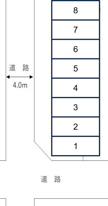 エンター北加賀屋第7の駐車配置図