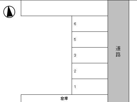 第2山﨑パークの駐車配置図