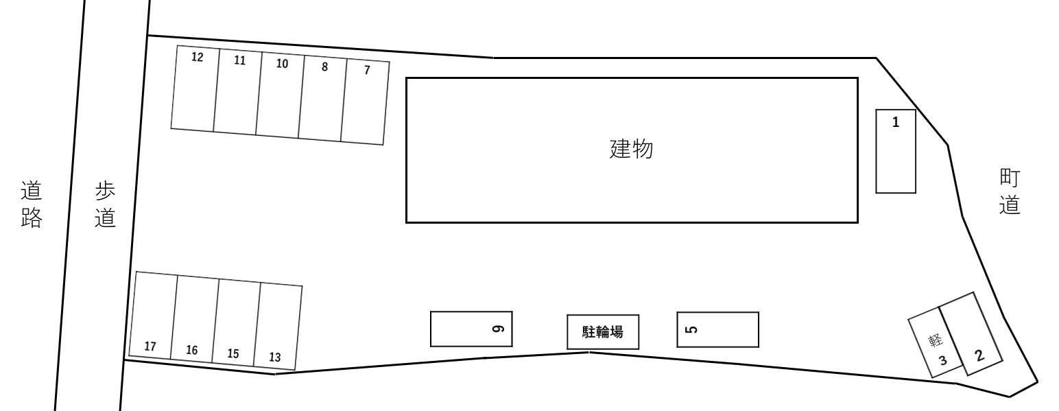 グラン ソレーユ別駐車場の駐車配置図
