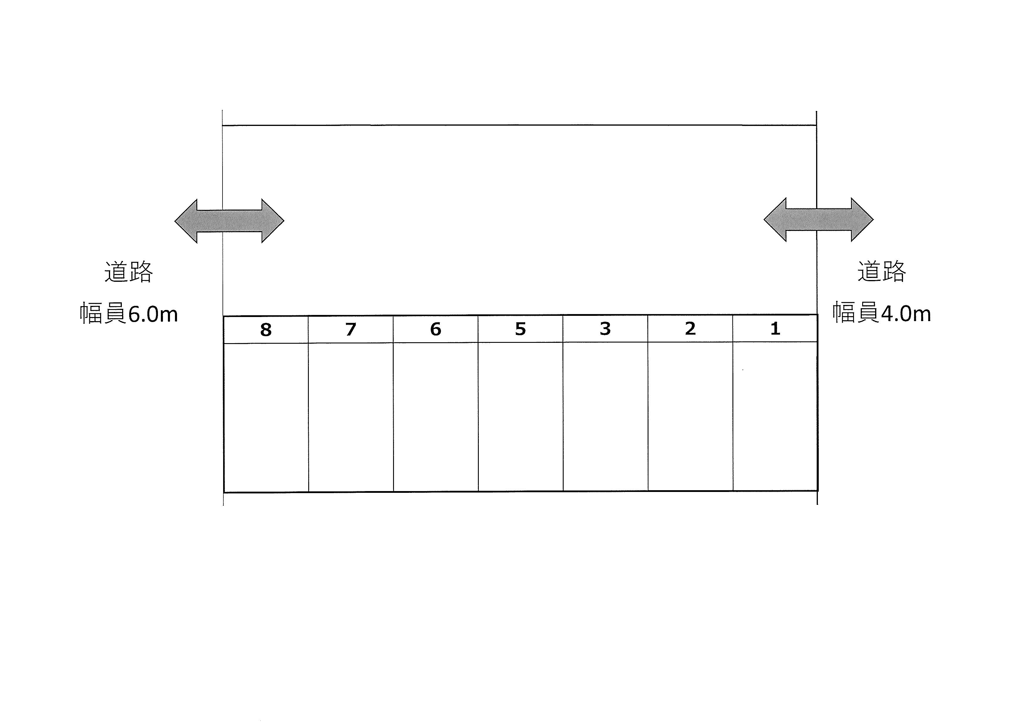 赤塚不動産駐車場の駐車配置図