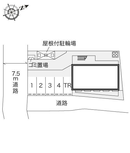 天神Ⅱ(11442)の駐車配置図