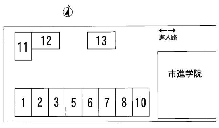 林パーキングの駐車配置図