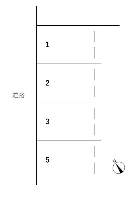 高田西第1駐車場の駐車配置図
