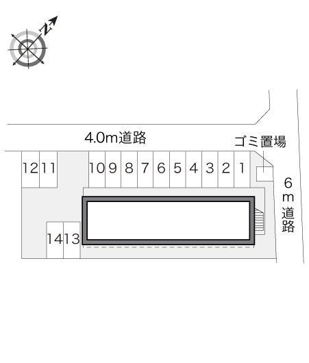 コンフォート赤羽根(17876)の駐車配置図