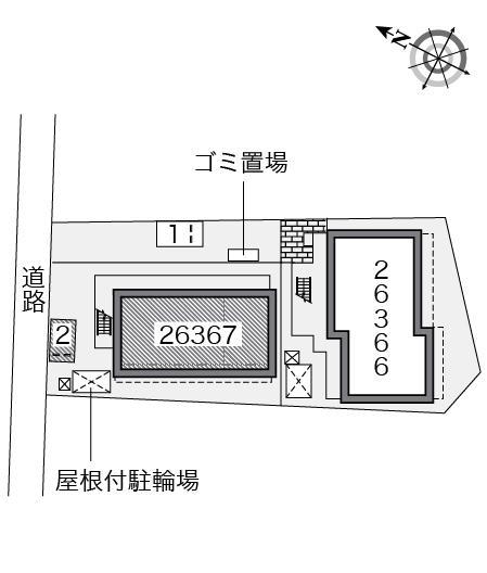 三浦海岸B(26367)の駐車配置図