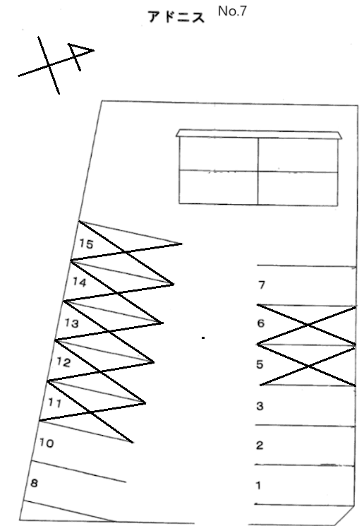 大口-7の駐車配置図