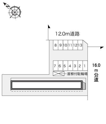 サンモール新町(24650)の駐車配置図