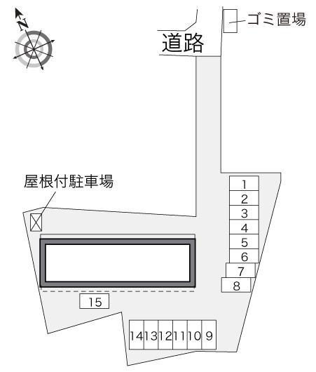 リバーサイド下浜田Ⅲ(29840)の駐車配置図