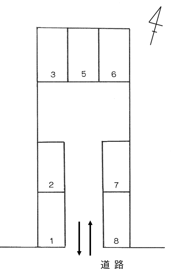 P217の駐車配置図