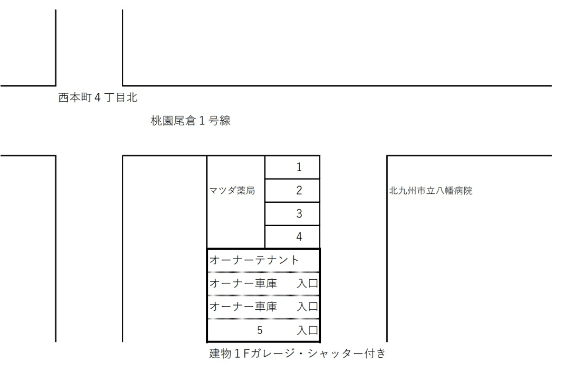 パーキング西本町駐車場の駐車配置図