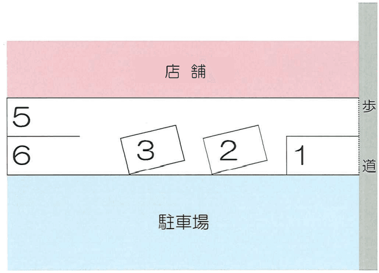 寺町堂井駐車場の駐車配置図