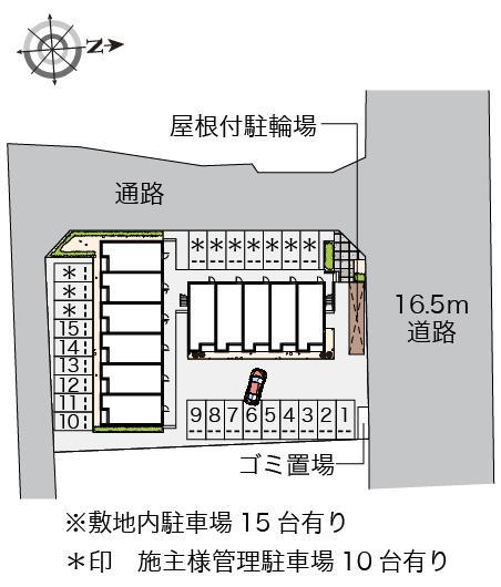 エクレール(54455)の駐車配置図