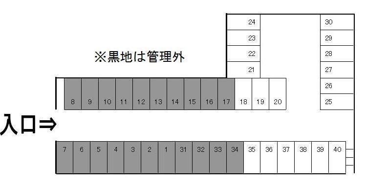 ジョイフル善明竹末駐車場の駐車配置図