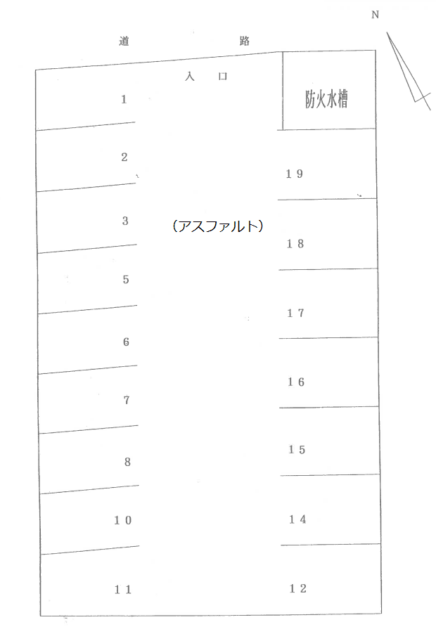 扶桑-9の駐車配置図