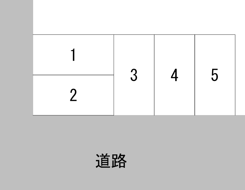 中の島2-5 駐車場の駐車配置図