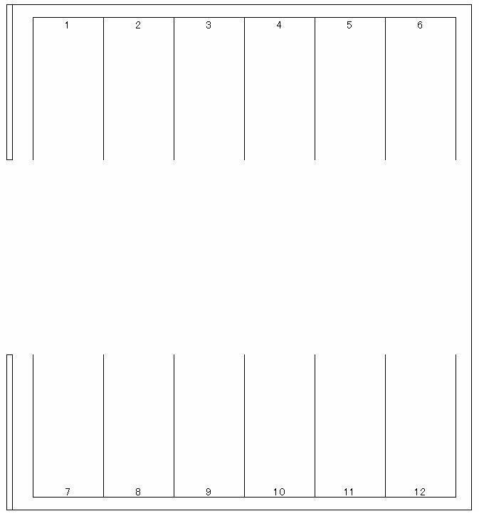 ジョイフル朝霧1丁目パーキングの駐車配置図