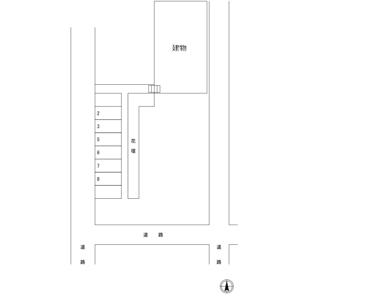ルミエール南与野駐車場の駐車配置図