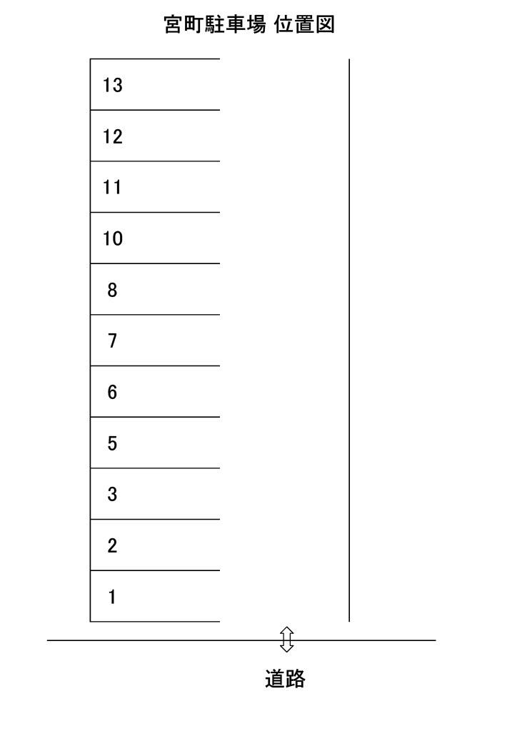 宮町駐車場の駐車配置図
