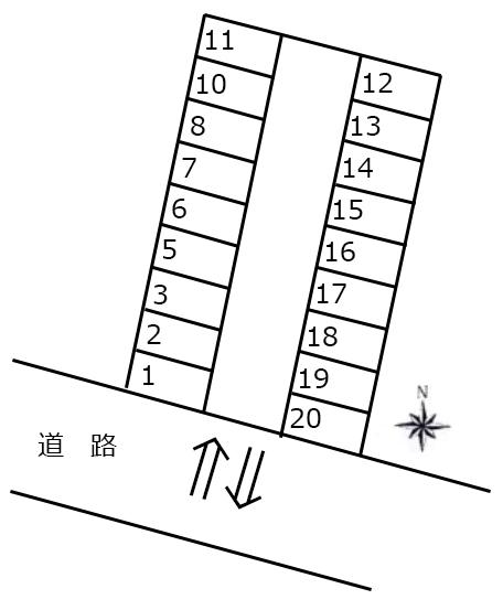 (53) 米本駐車場の駐車配置図