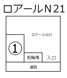 ロアールN21の駐車配置図