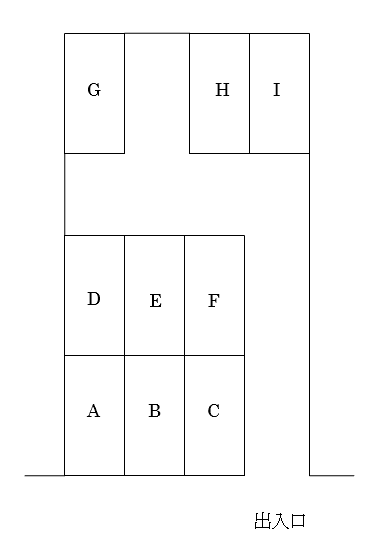 井上元駐車場の駐車配置図