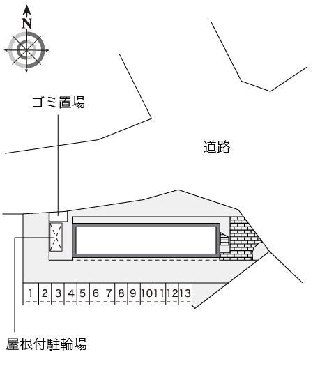 ミヤビ(17033)の駐車配置図