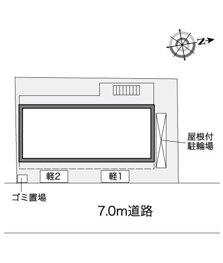 生野Ⅲ(39699)の駐車配置図