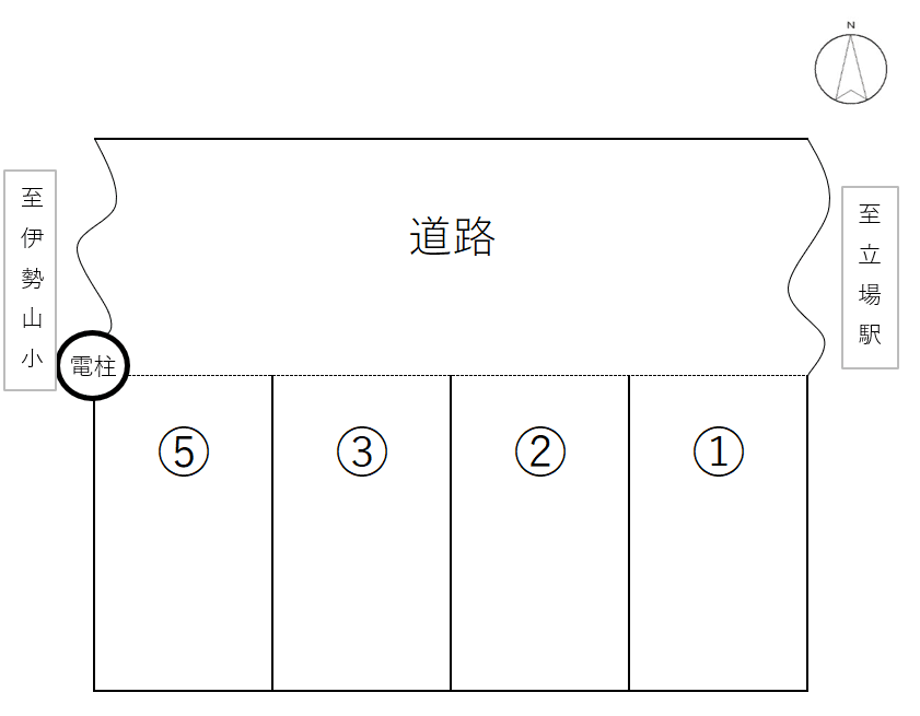 アン駐車場の駐車配置図