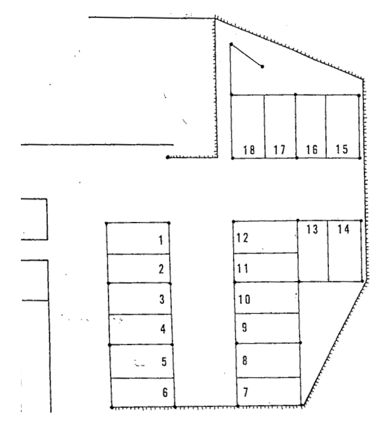市沢町309-3(地下)の駐車配置図