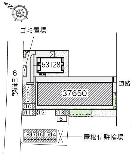アイリス学研台Ⅰ(37650)の駐車配置図