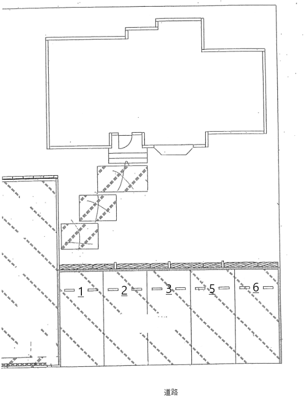 秋元富浜2丁目駐車場の駐車配置図