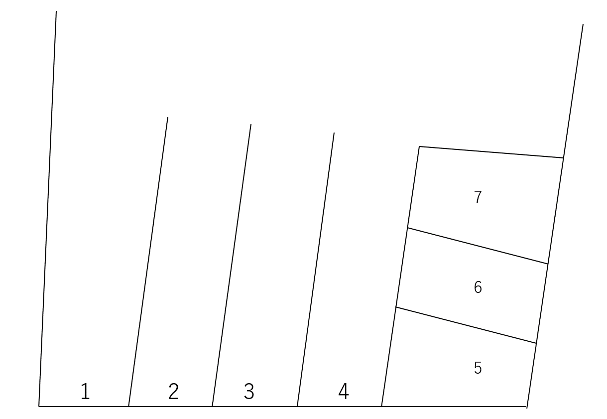 岩国2丁目駐車場の駐車配置図