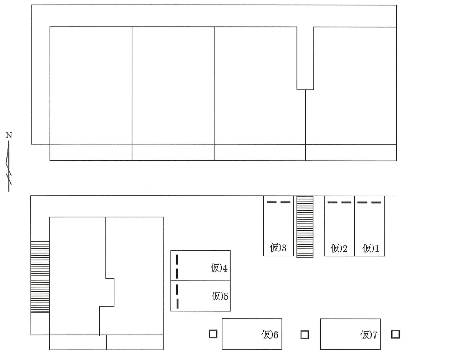 トーアマンションの駐車配置図
