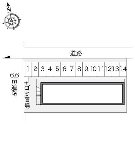 明彩(14362)の駐車配置図