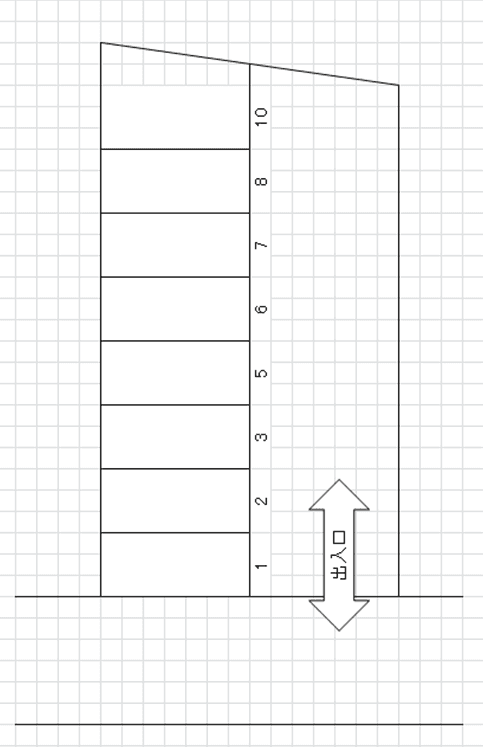 P-91駐車場の駐車配置図