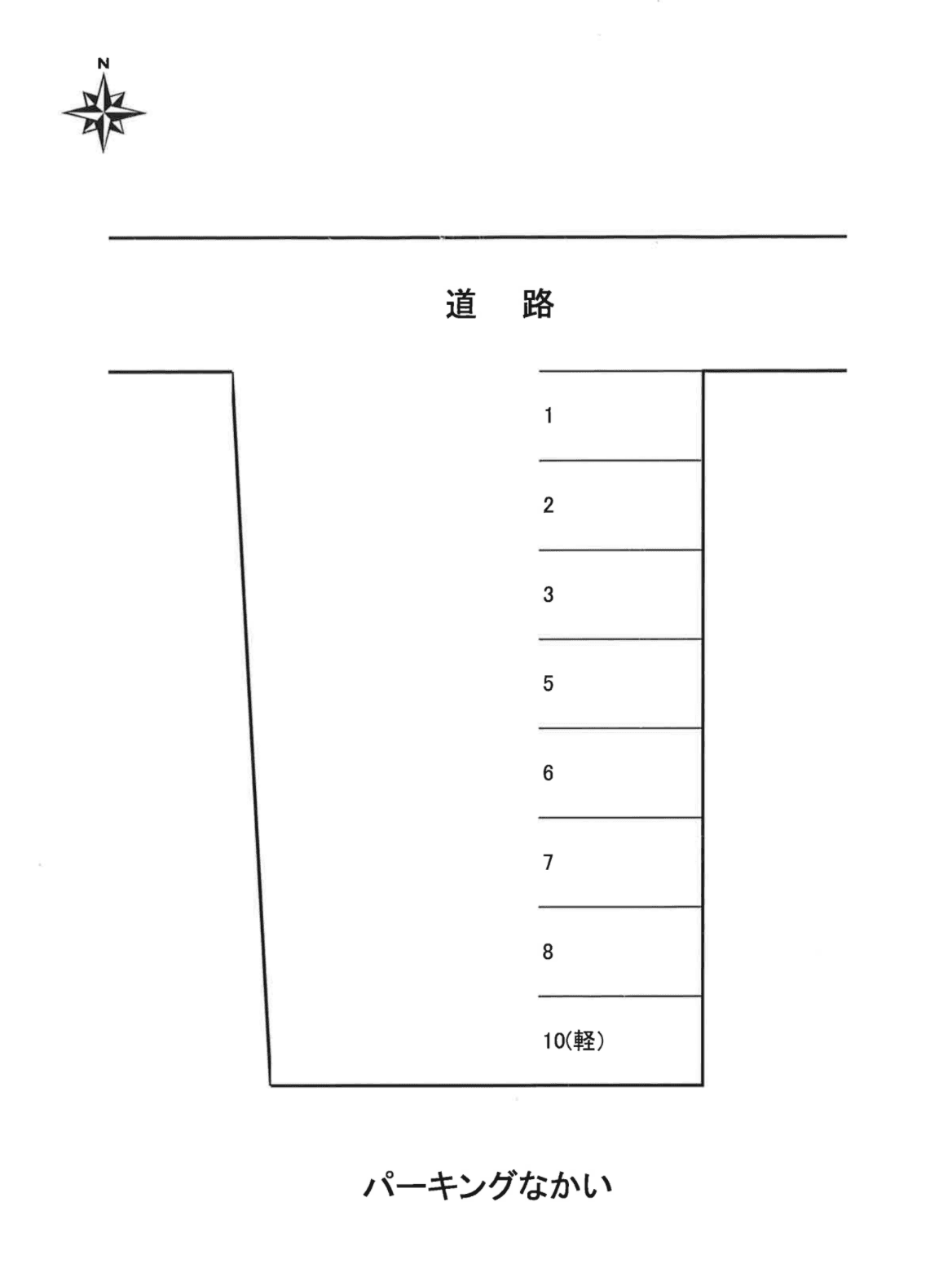 パーキングなかいの駐車配置図