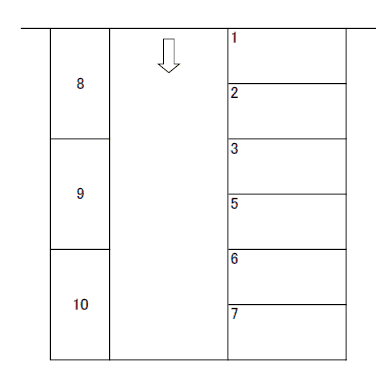PD丸子1丁目富永第二駐車場の駐車配置図