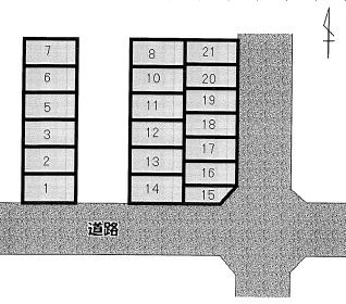 UK第一駐車場の駐車配置図
