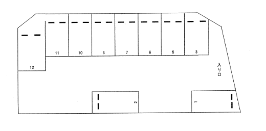 TK駐車場の駐車配置図