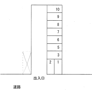 ピーユーパーキングの駐車配置図