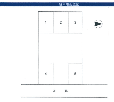 城町第1駐車場の駐車配置図