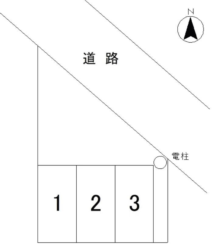 中堂小笠原駐車場の駐車配置図