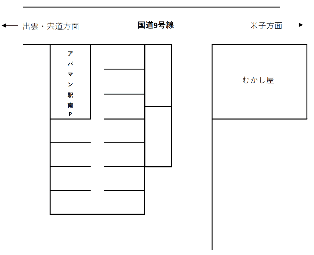 雑賀町K駐車場の駐車配置図