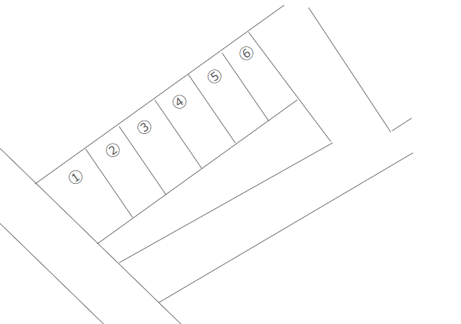 高橋4丁目934-39駐車場の駐車配置図