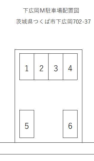 下広岡M駐車場の駐車配置図