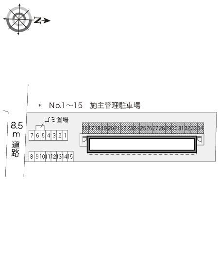 西砂川(17118)の駐車配置図